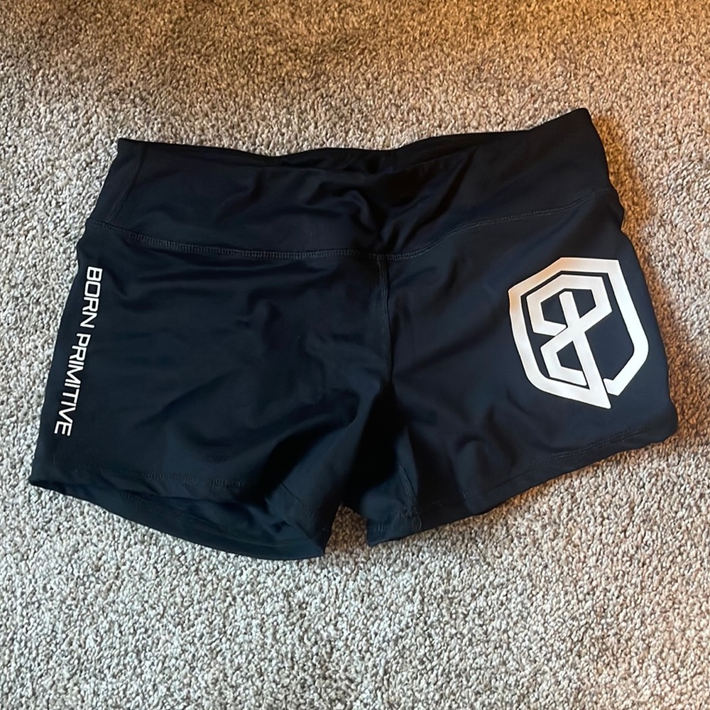 Born primitive black spandex shorts